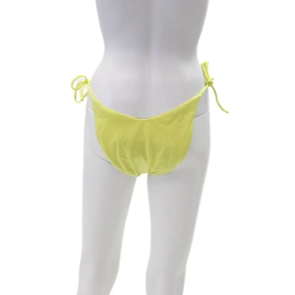 Peixoto Womens Adore Metallic High Hip Full Bikini Bottom Yellow Size XL